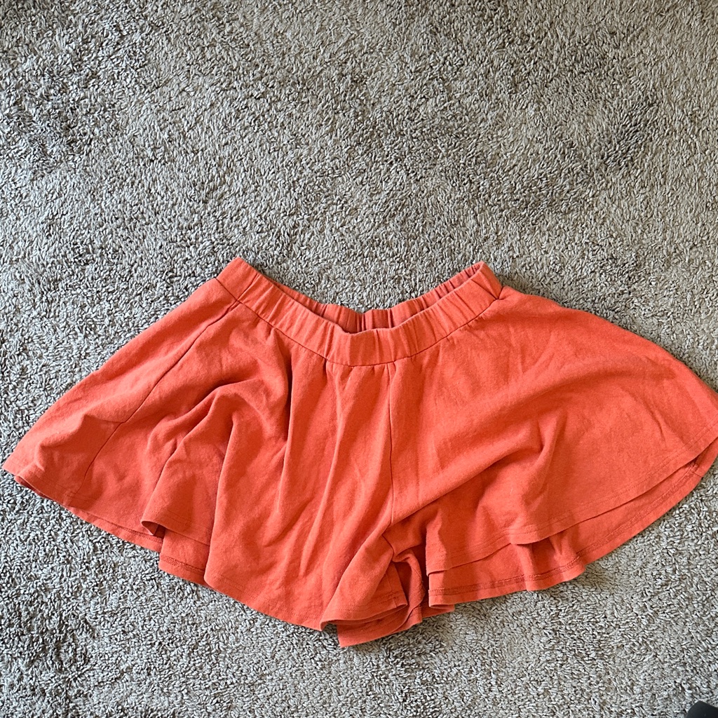 Shein Orange Women's Flowy Shorts